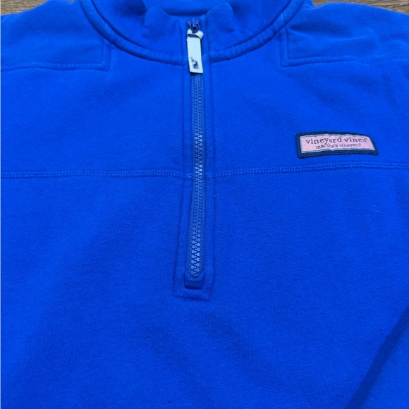 Vineyard Vines 1/4 Zip Royal Blue Shep 1/4 Zip - Picture 6 of 8